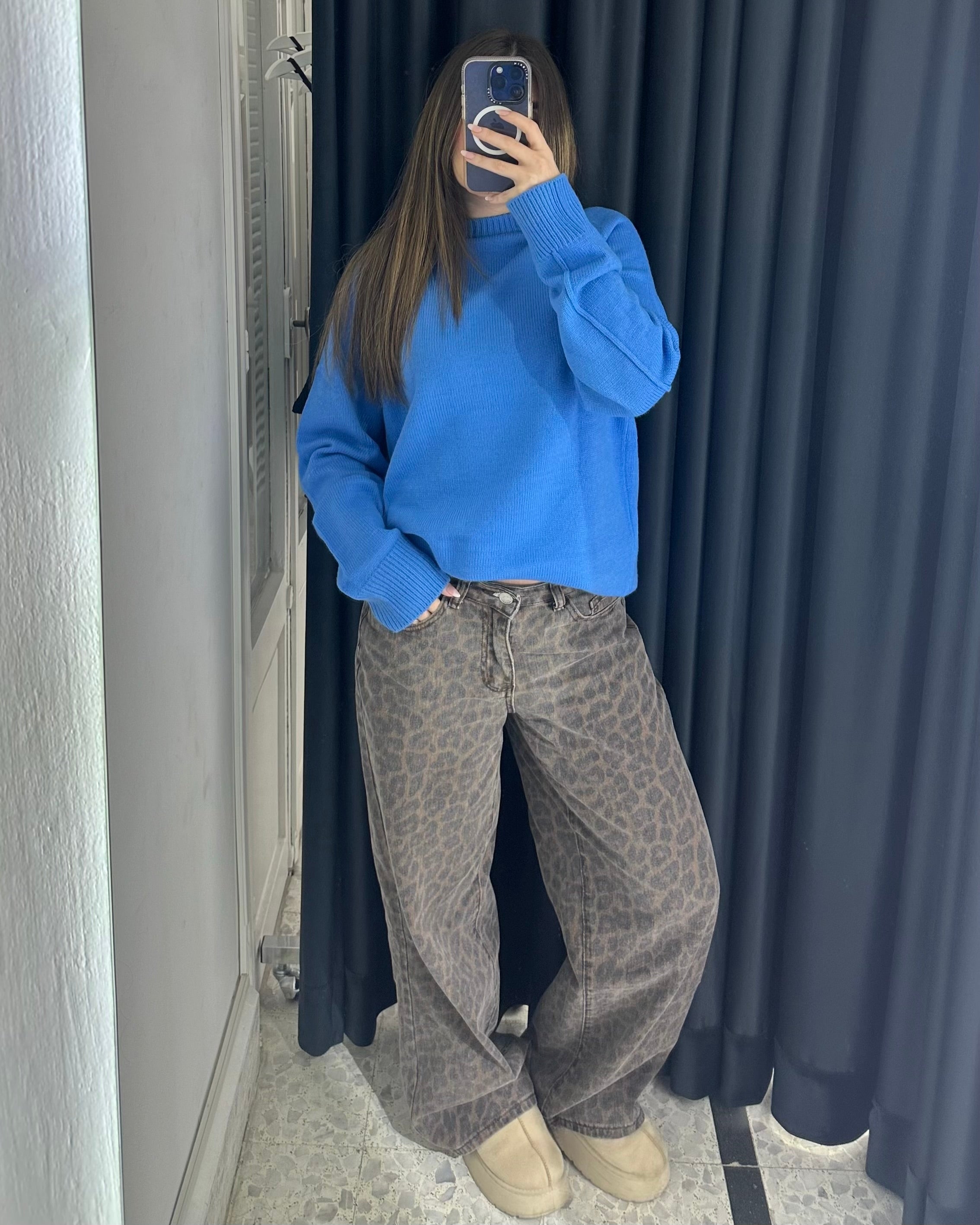 Braxton Leopard Denim