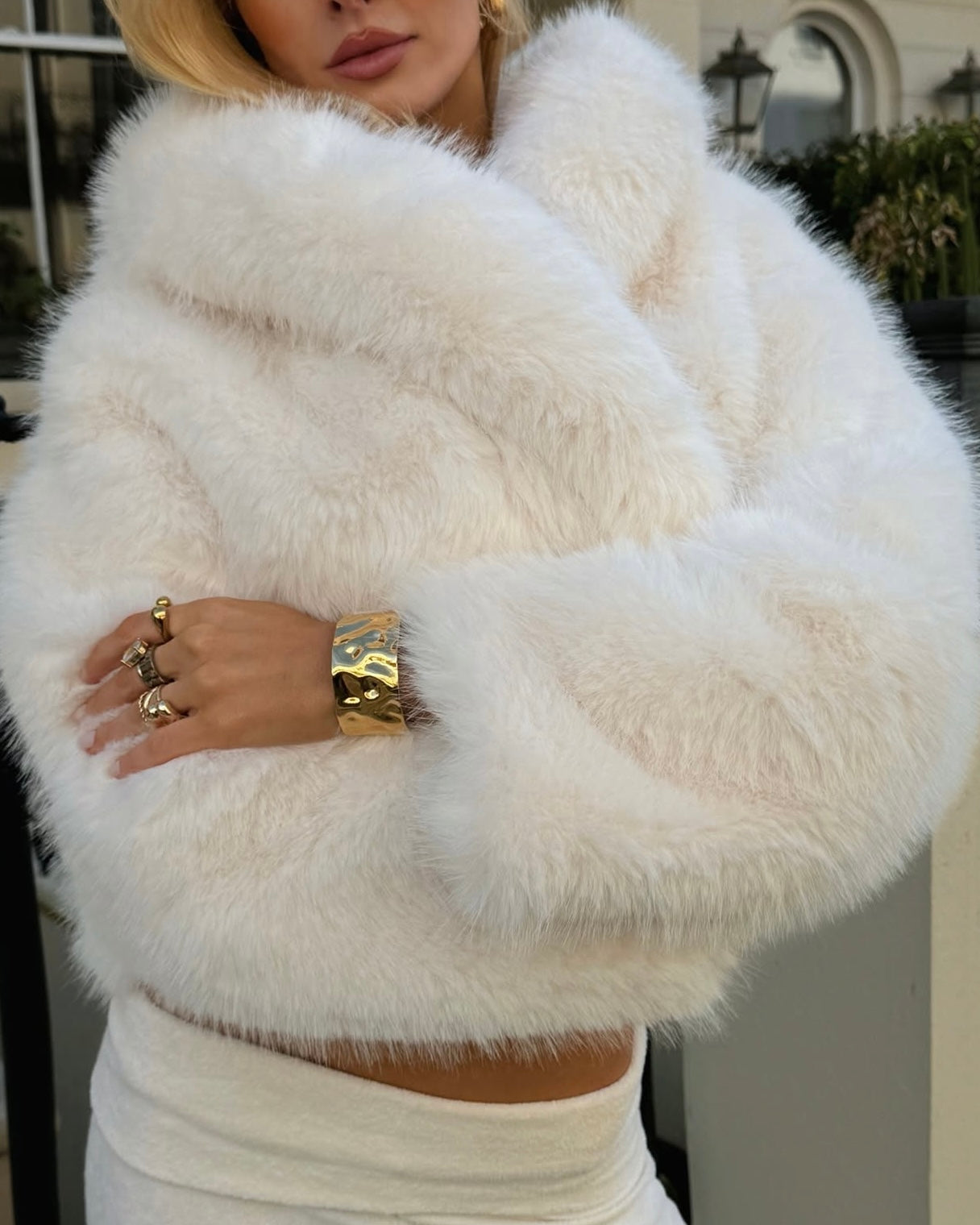 Olivia Fluffy Hooded Jacket
