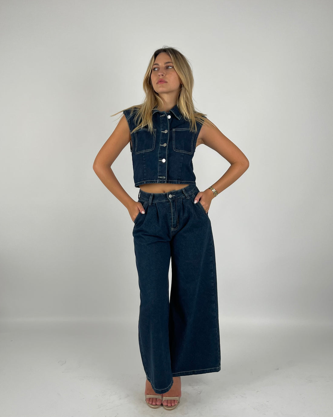 Off Stage Denim Set