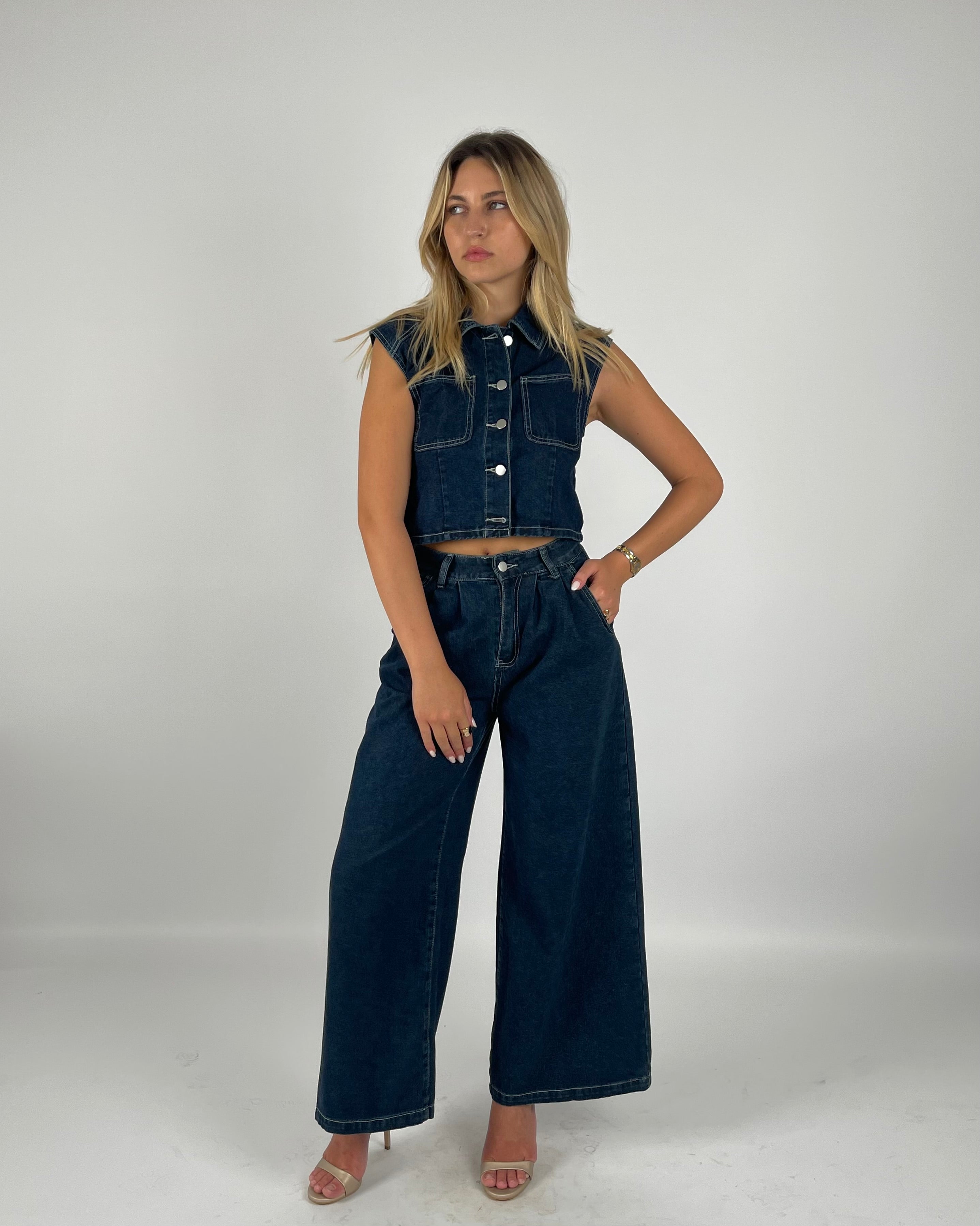 Off Stage Denim Set