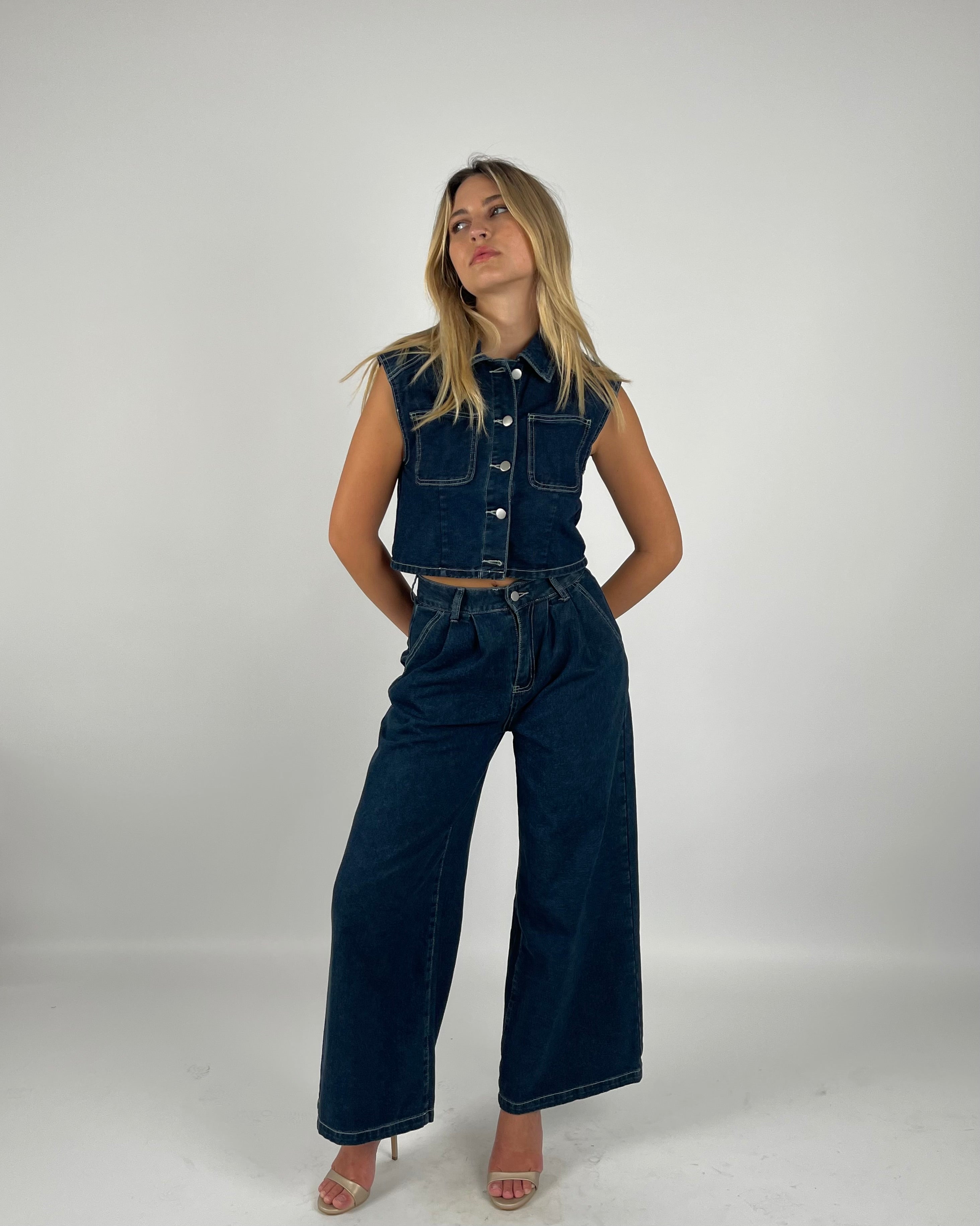 Off Stage Denim Set