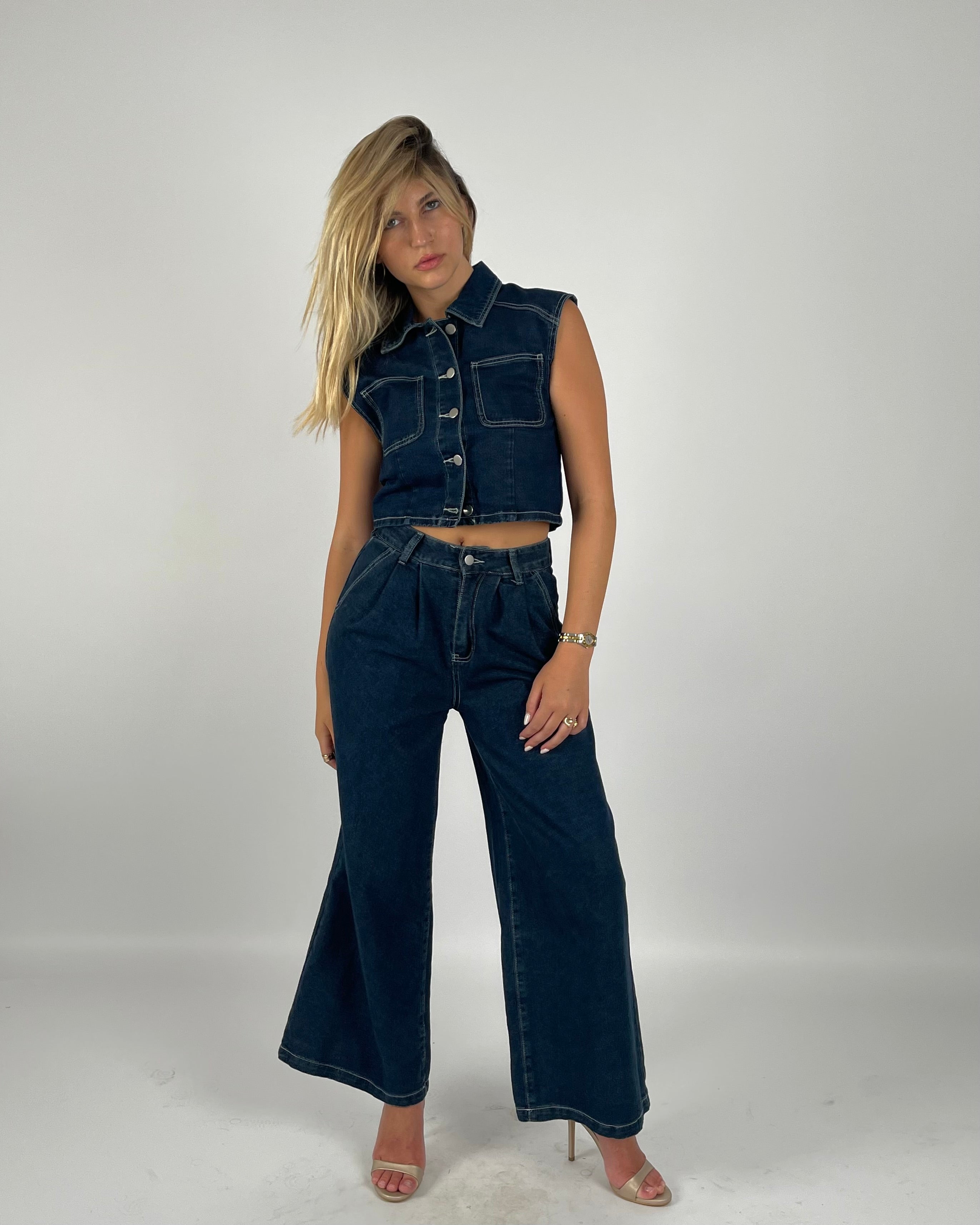 Off Stage Denim Set