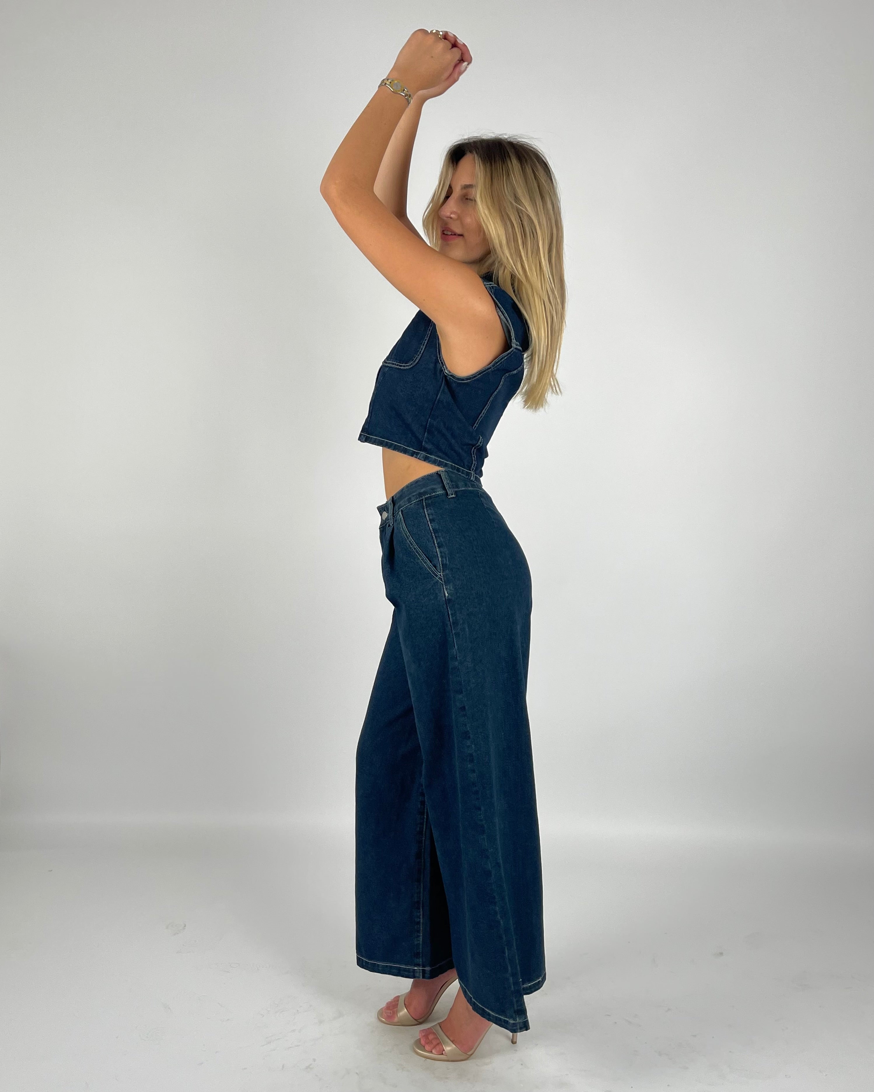 Off Stage Denim Set