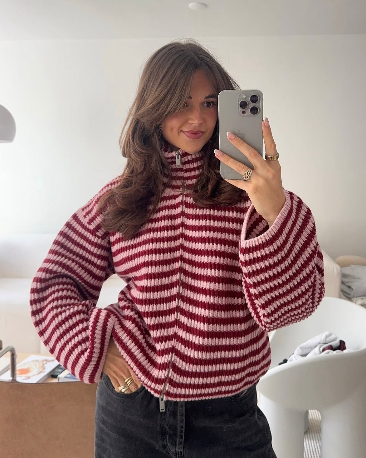 Debbie Zip Up Cardigan