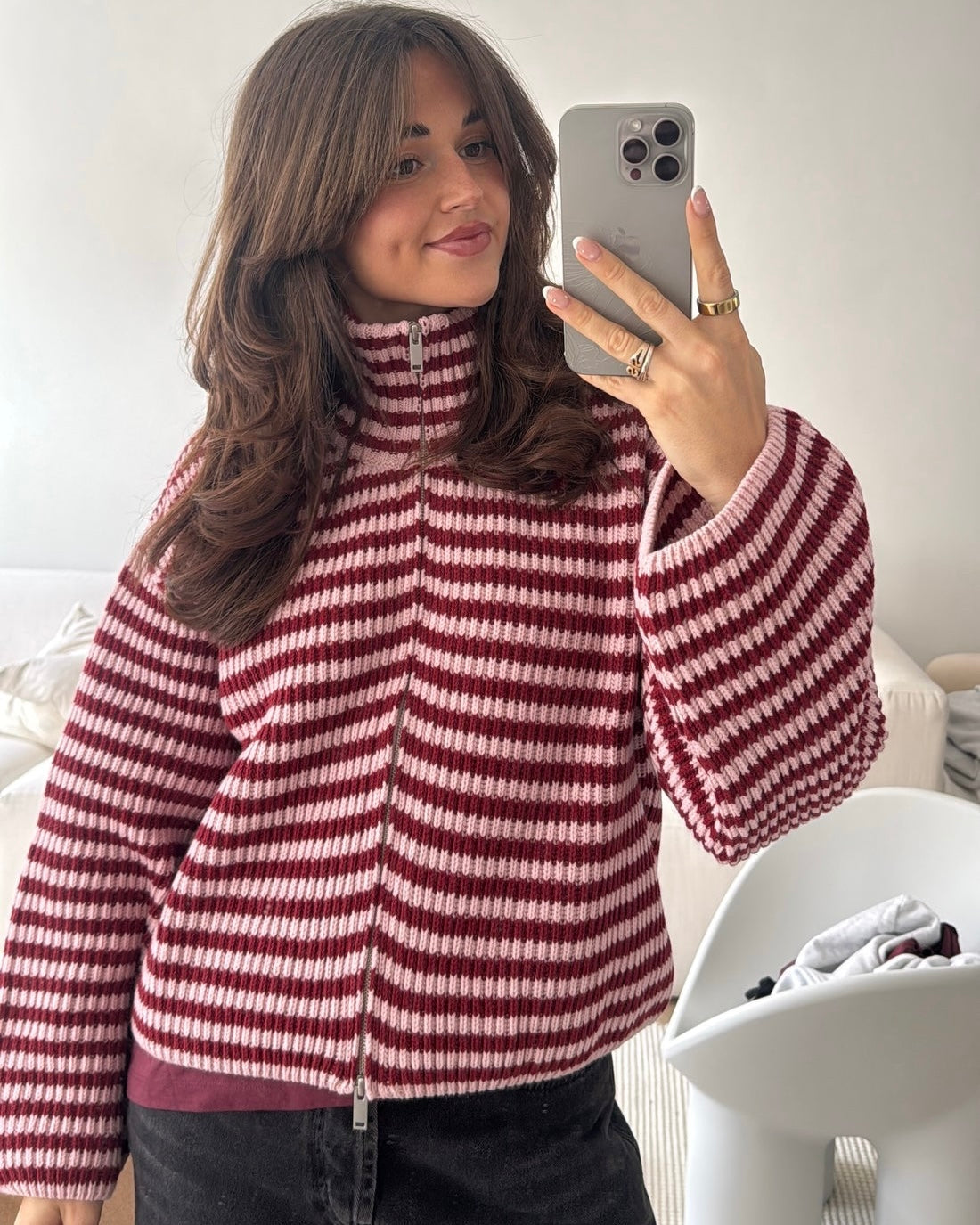 Debbie Zip Up Cardigan