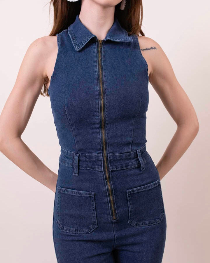 Grace Denim Jumpsuit