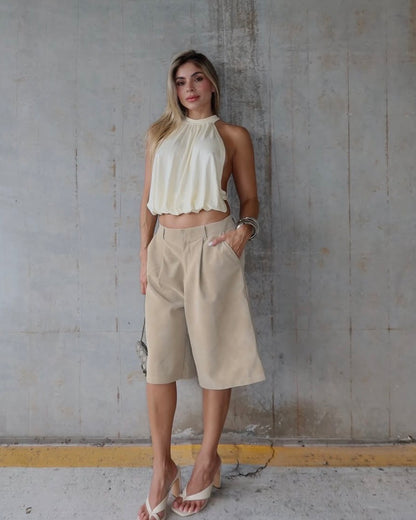 Xanthi Suede Shorts