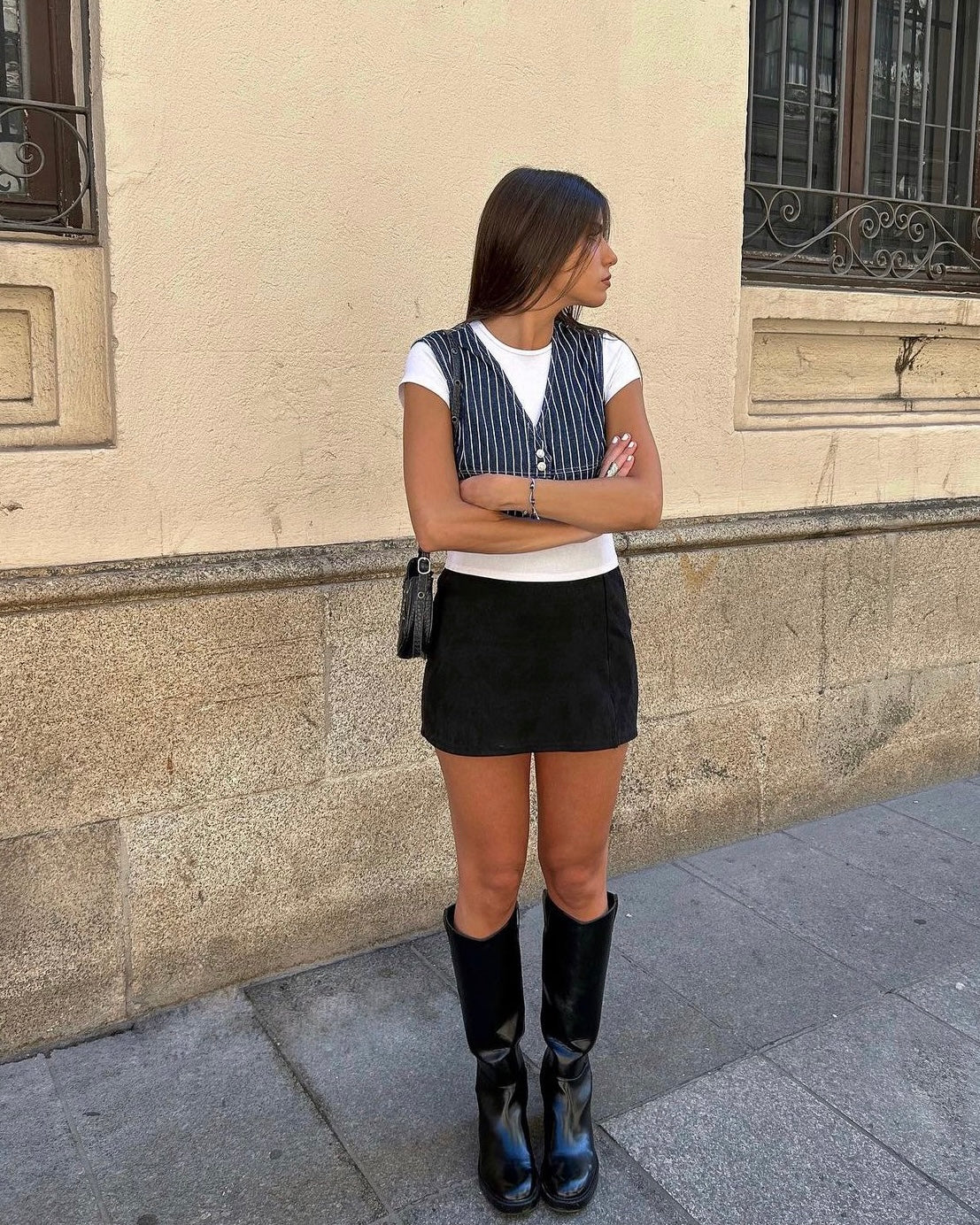 Inez Denim Tank Vest