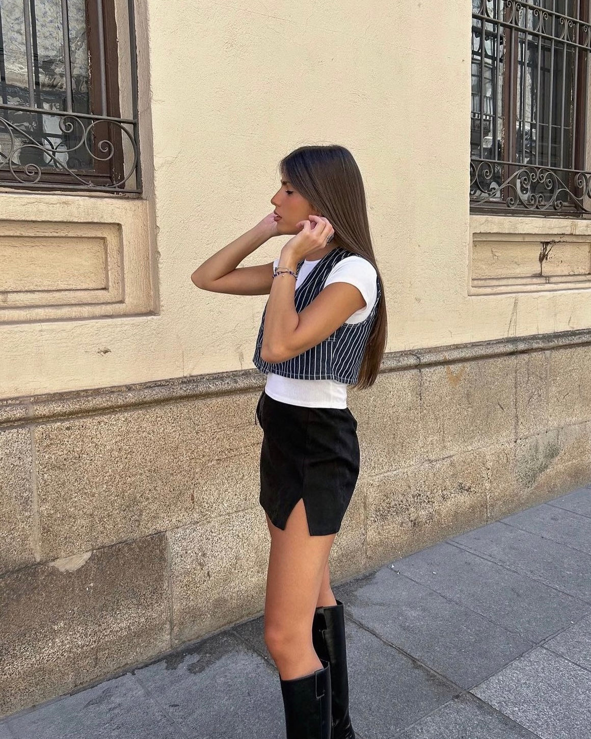 Inez Denim Tank Vest