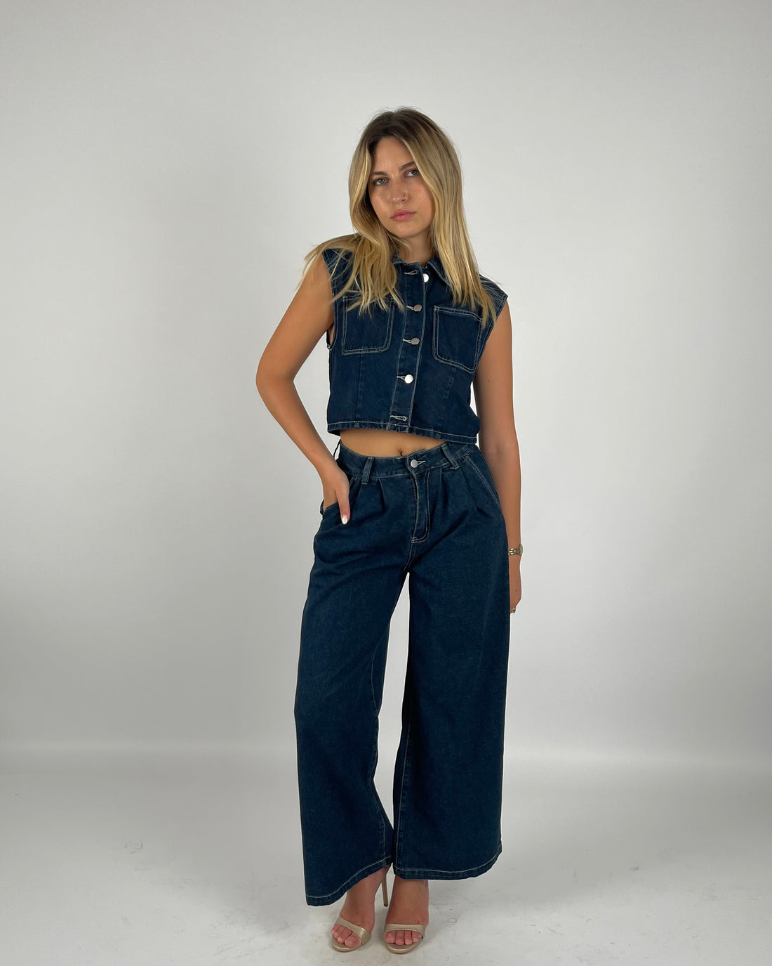 Off Stage Denim Set