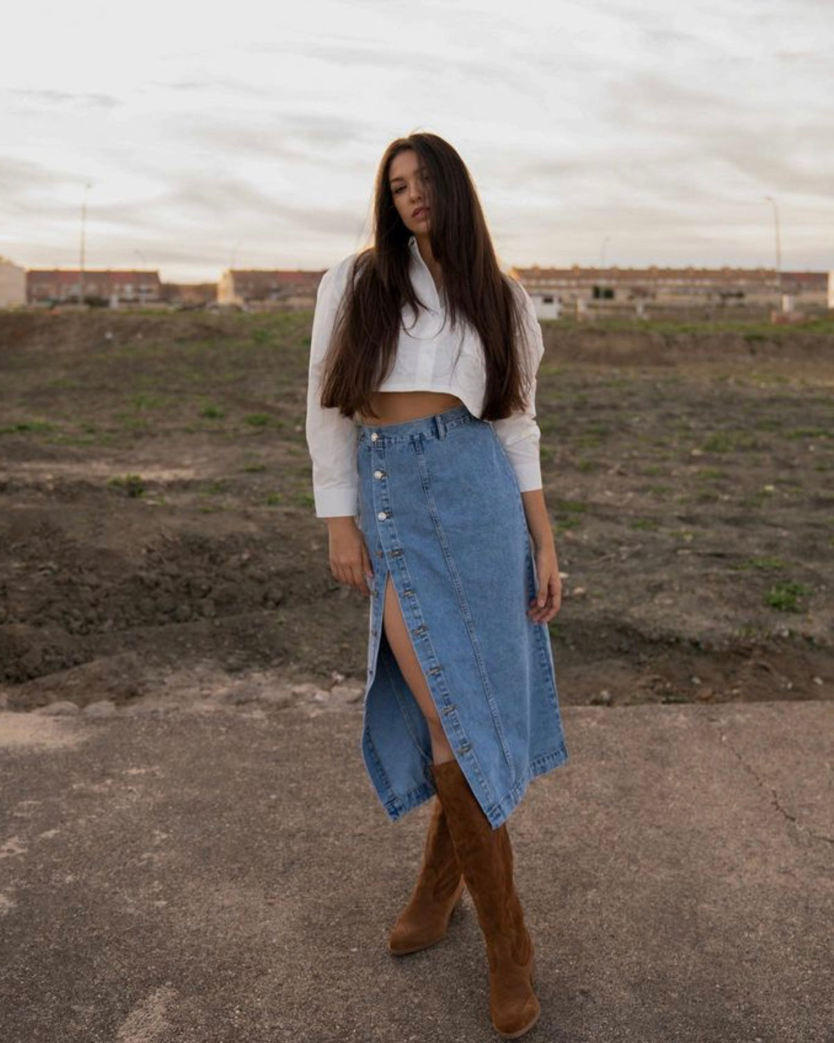 Fraya Denim Skirt