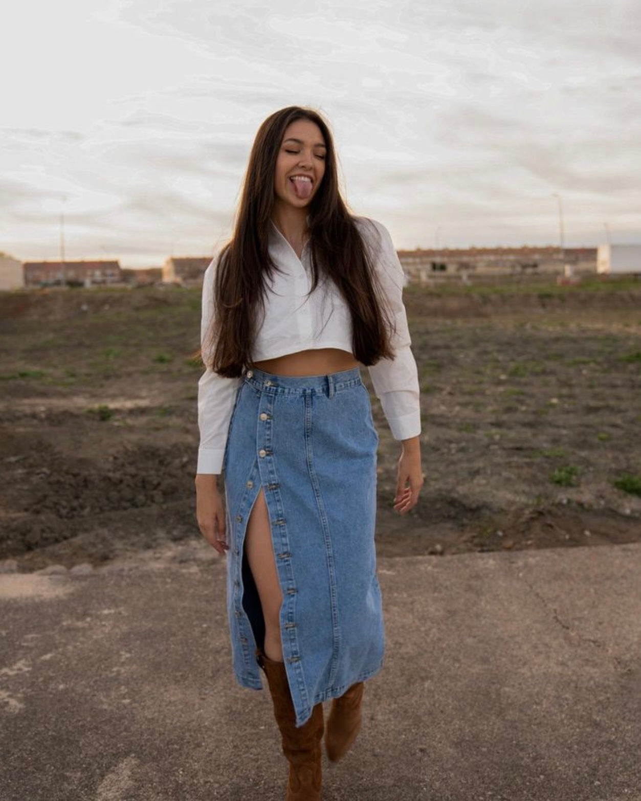 Fraya Denim Skirt
